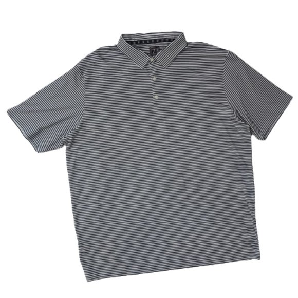 Striped Z-Line Polo, XXL, Black and White - Picture 3 of 14